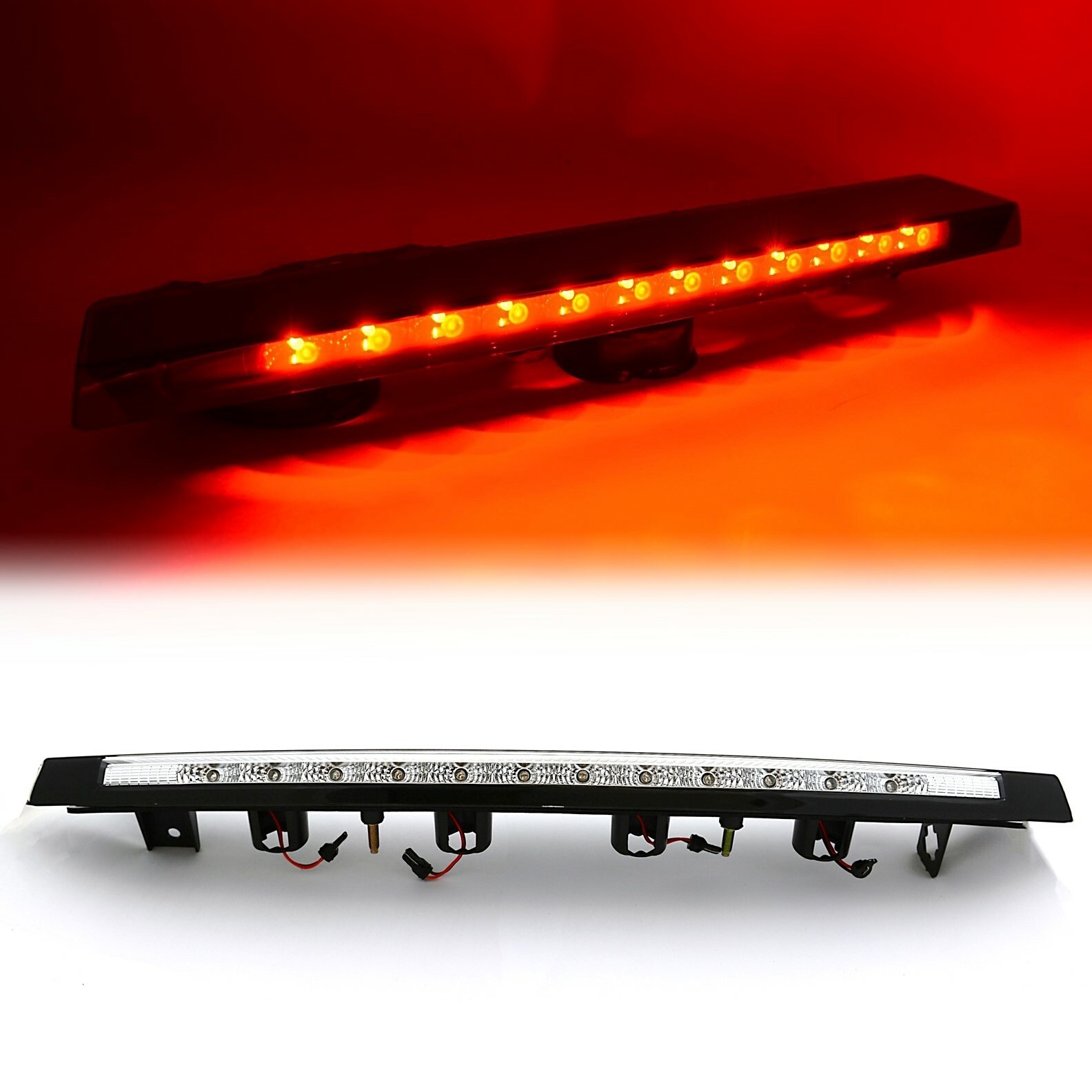 Clear LED Third Brake Light Stop Lamp Lens Assembly For 19992004 Ford