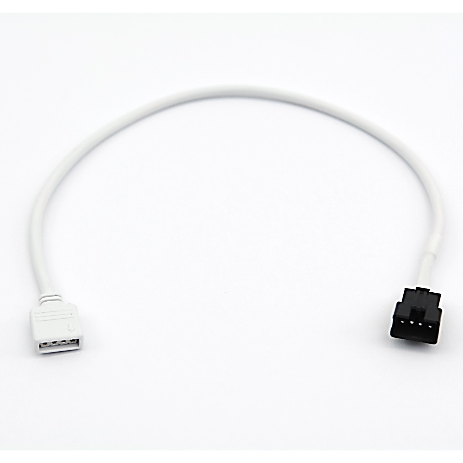 12" 4 Flat Pin to 4 Snap Connector Adapter Female Cable LED RGB Strip