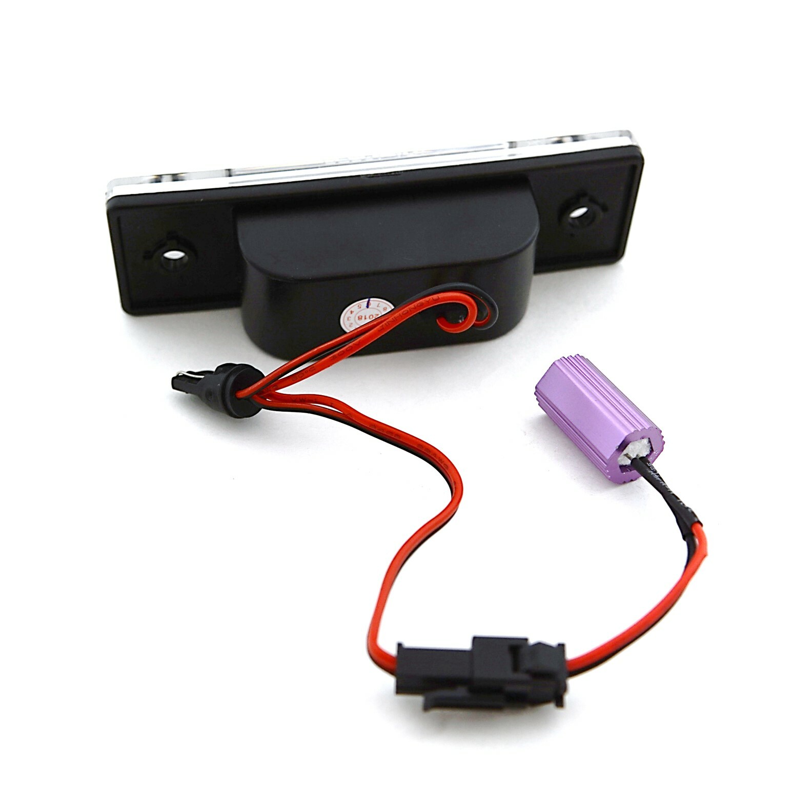 White LED Light Rear License Plate Frame Bulbs Pair Fits 20092019