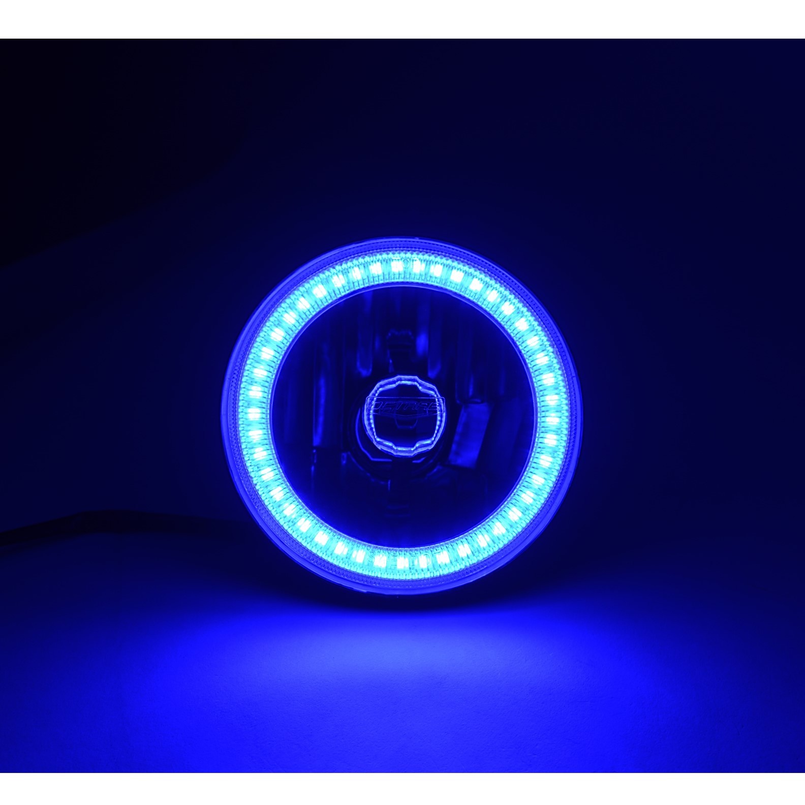 53/4" H5006 H5001 SMD Blue LED Halo Black Halogen H4 Light Headlight