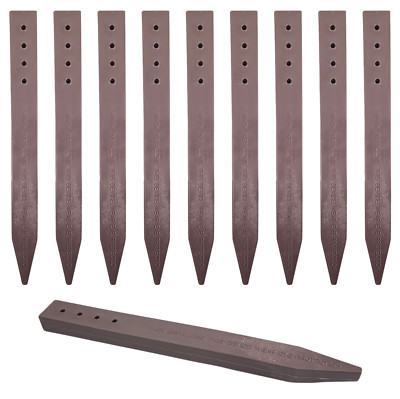 10pk Brown Bender Board Landscape Lawn Edging Stakes for use with Terrance Board