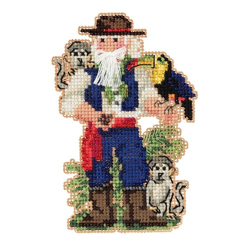 Amazon Santa Cross Stitch Kit Mill Hill 2019 South American Santas MH201933