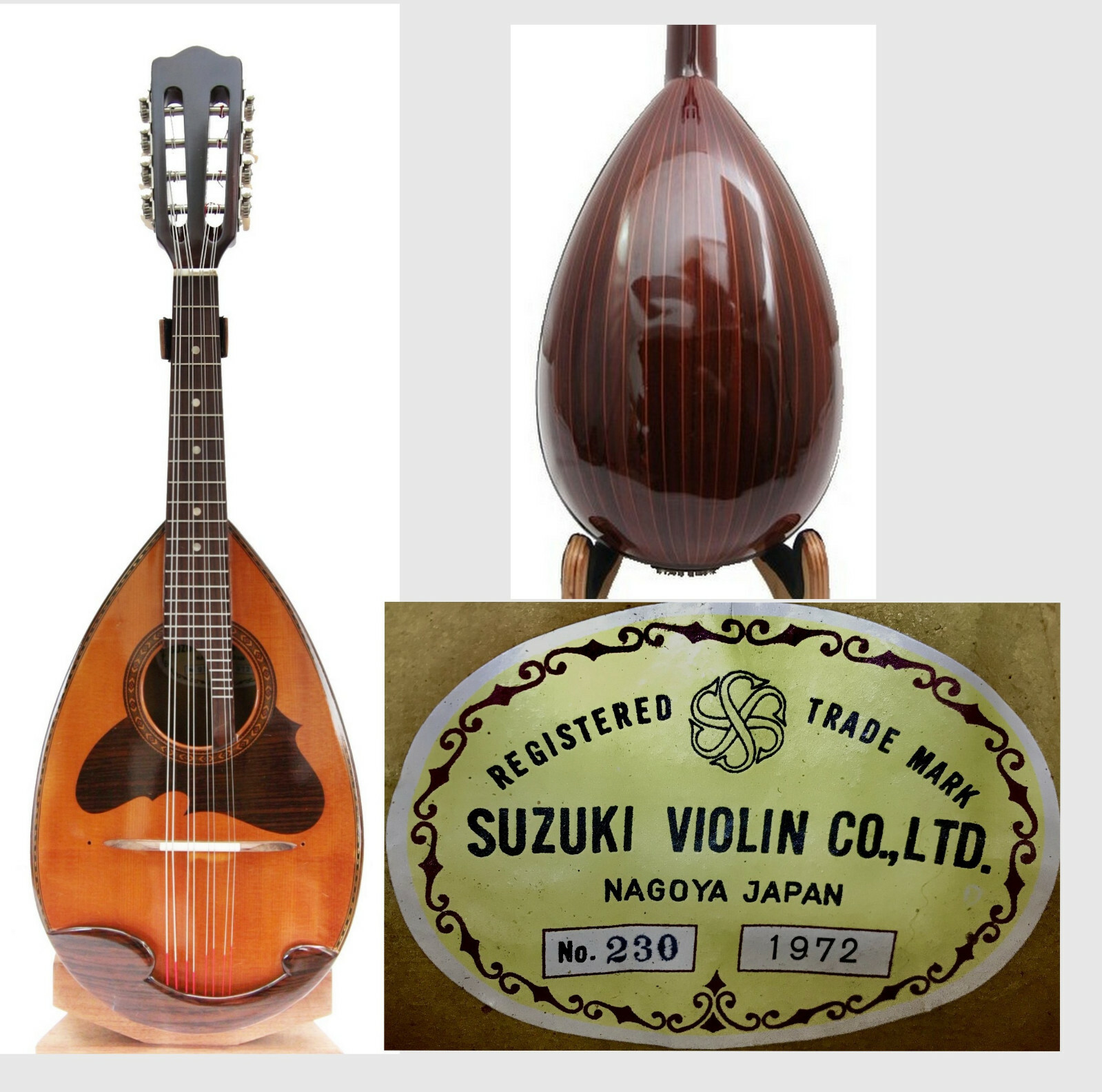 1972, Japan Suzuki no.230 bowl back solid Spruce top 1972, Japan Suzuki no.230 bowl back solid Spruce top