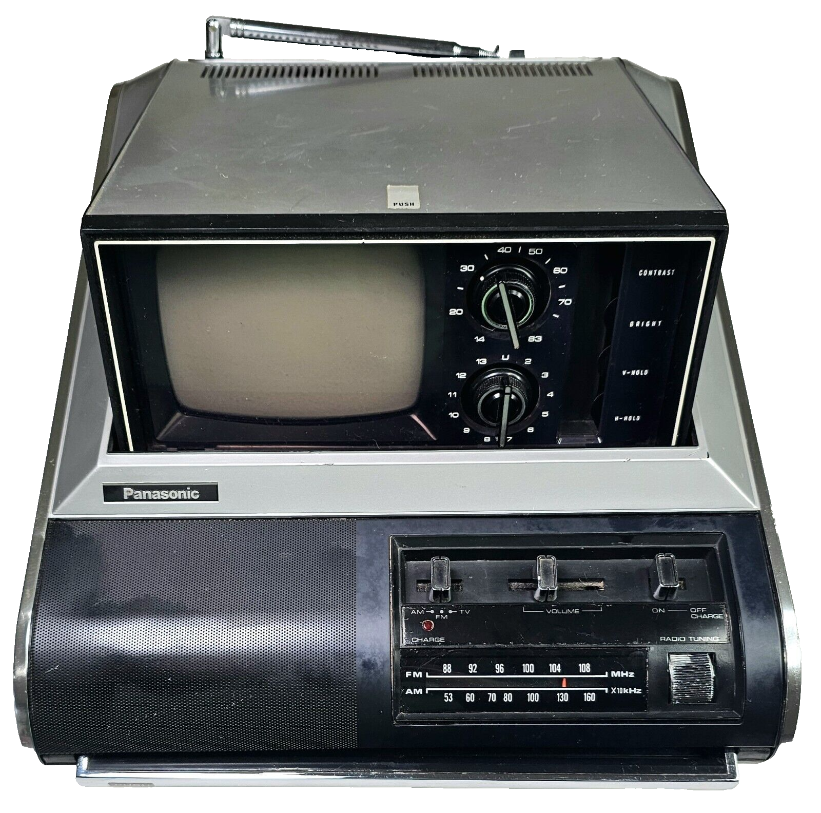 Vintage Panasonic TR-475 Pop up Screen B&W TV With AM/FM Radio from Mid 70's Vintage Panasonic TR-475 Pop up Screen B&W TV With AM/FM Radio from Mid 70's