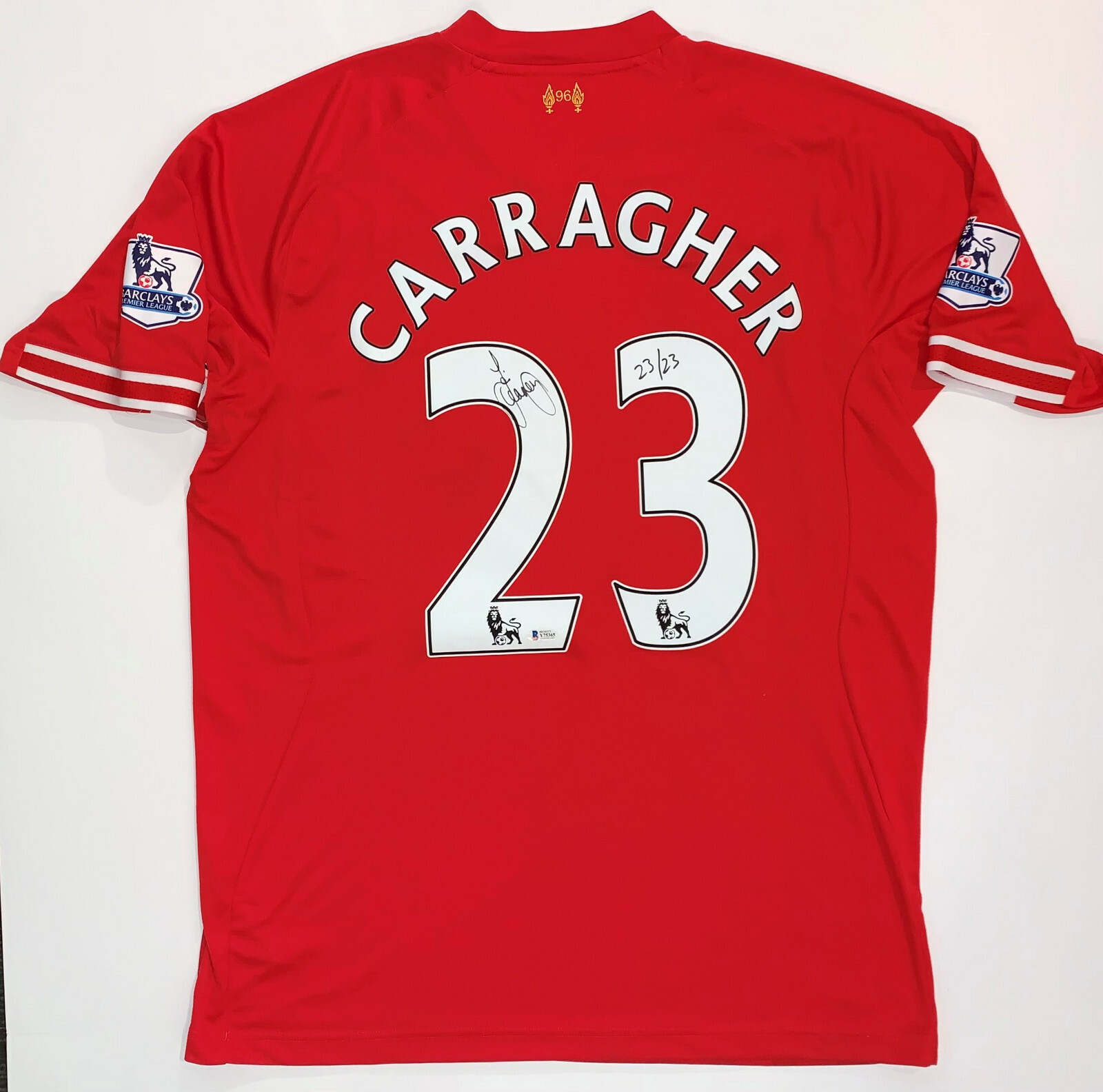 リバプールFC J.Carragherサイン入り ユニフォーム CARRA Jamie Carragher Autographed Liverpool FC Jersey #23/23