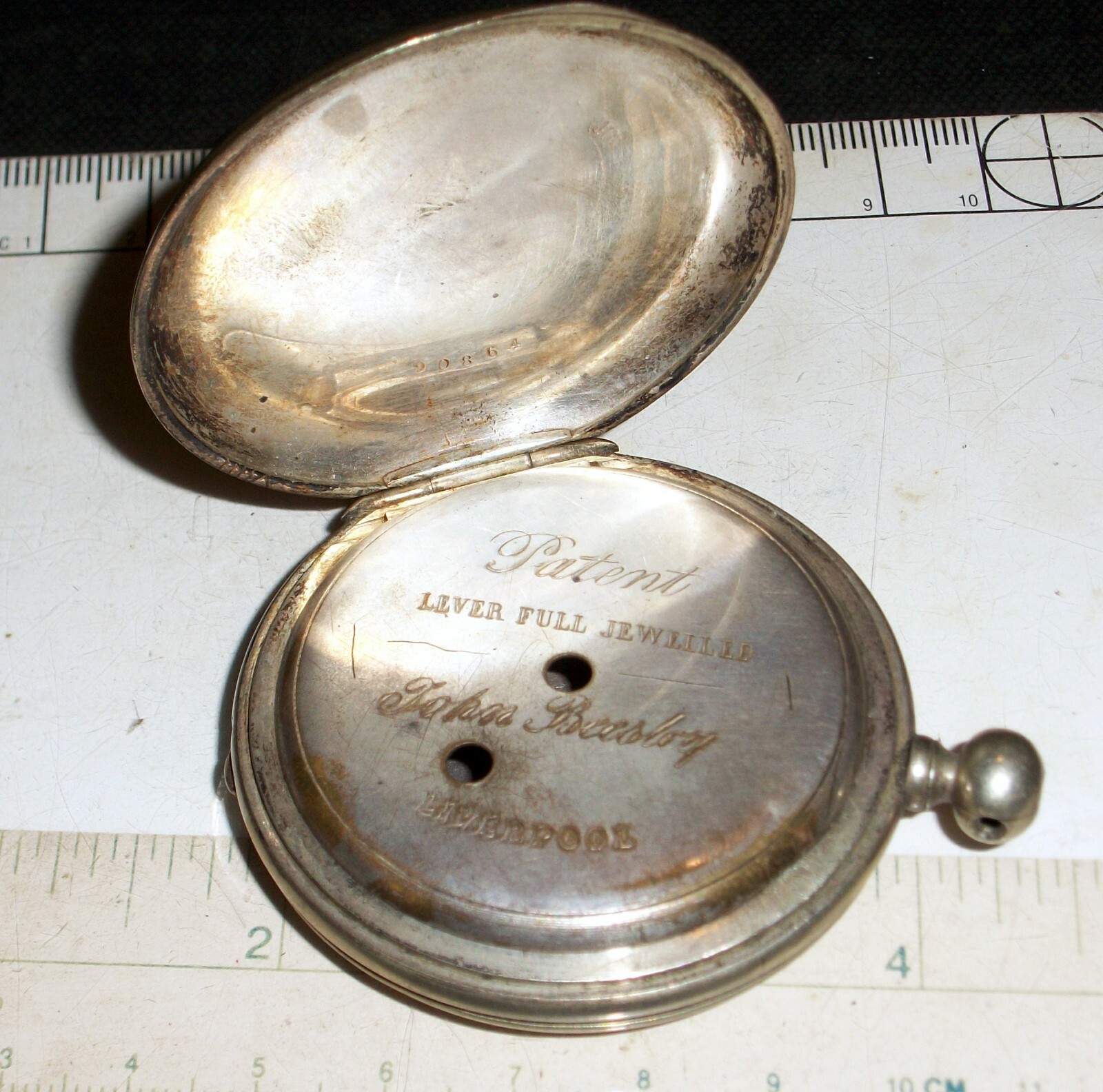 John Beesley English Antique Pocket Watch Case - For 44mm Movements Needs Repair