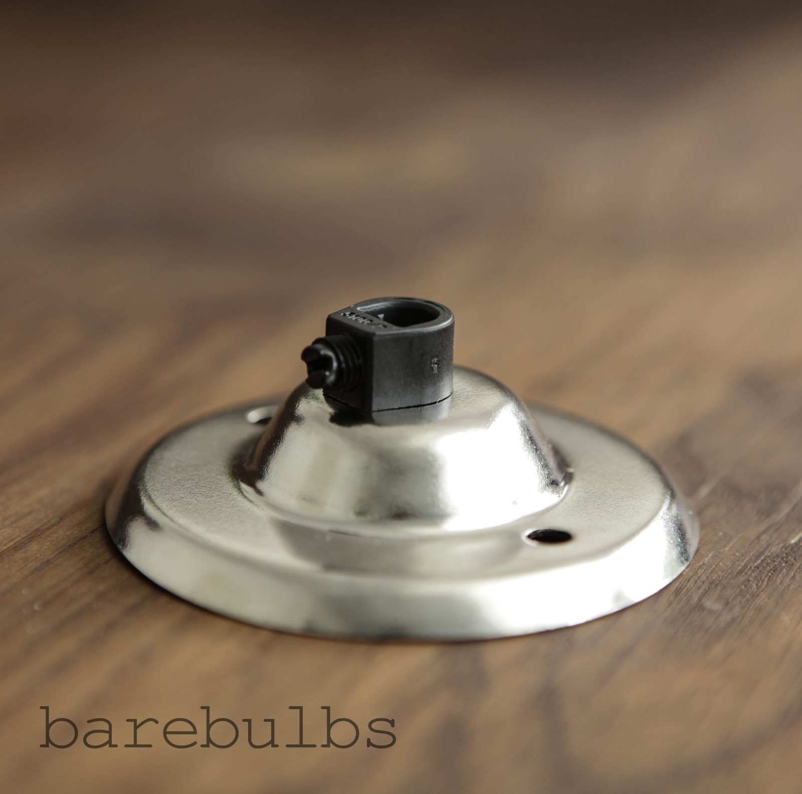 Nickel Chrome Plated Ceiling Rose With Cord Grip Industrial