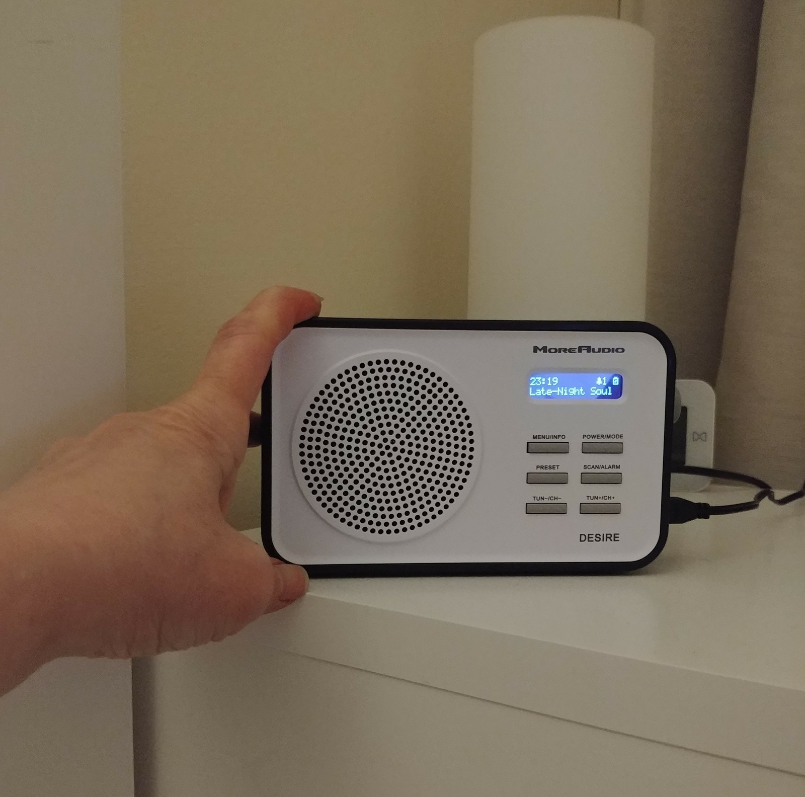 Portable DAB+ DAB FM Radio Speaker Clock Alarm Battery AZATOM Desire Black eBay