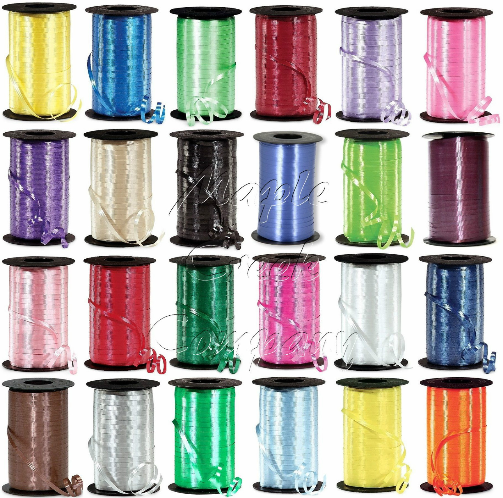 Curling Ribbon 1500 ft roll CHOOSE FROM OVER 30 COLORS 3/16" X 500yd