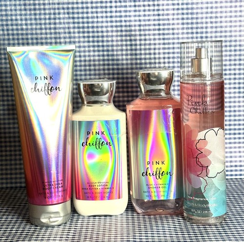 Pink Chiffon Body Gel, Lotion, Cream & Mist by Bath & Body