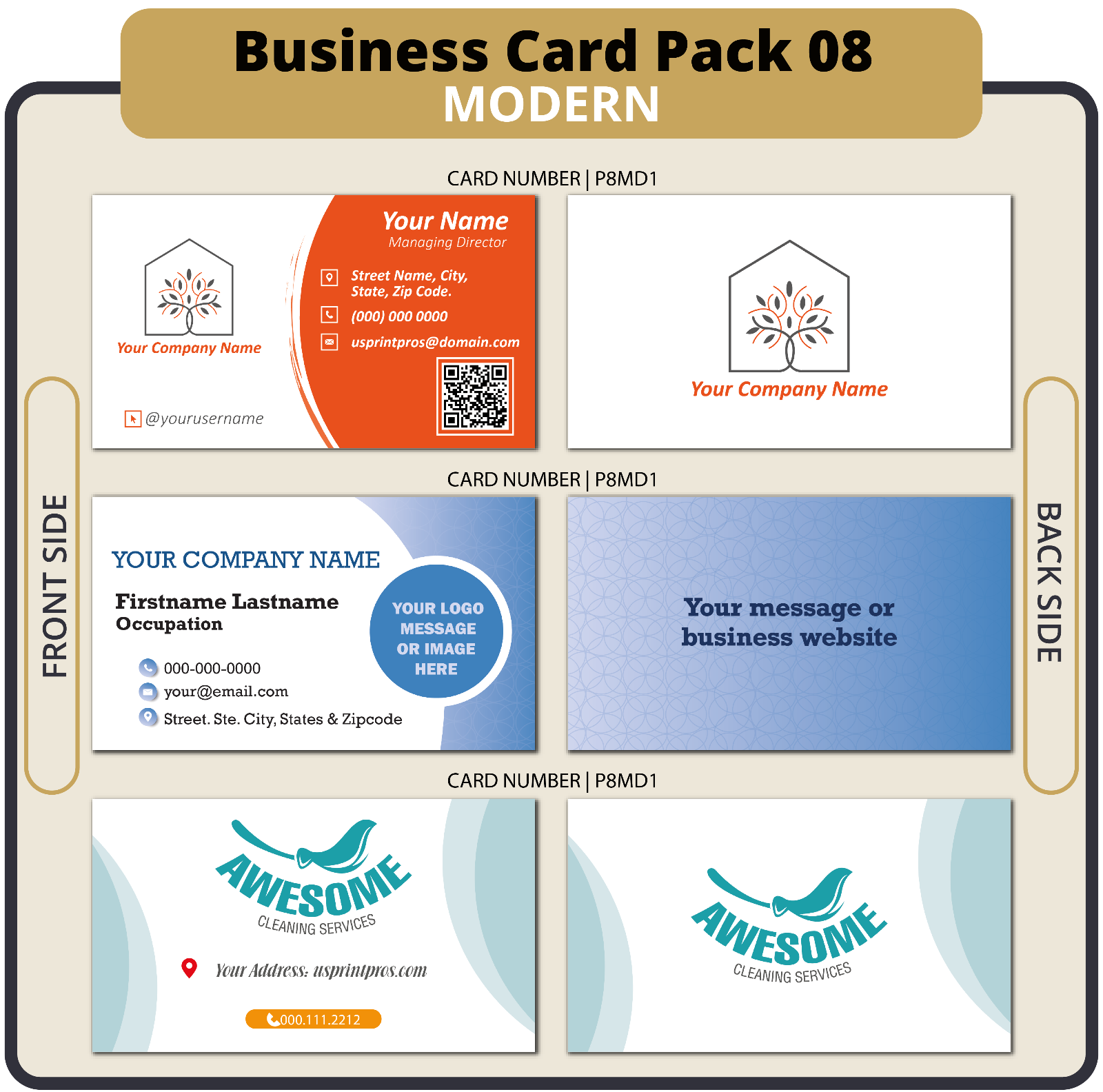 24 Full Color Business Cards with FREE CUSTOM DESIGN and FREE SAME DAY SHIPPING