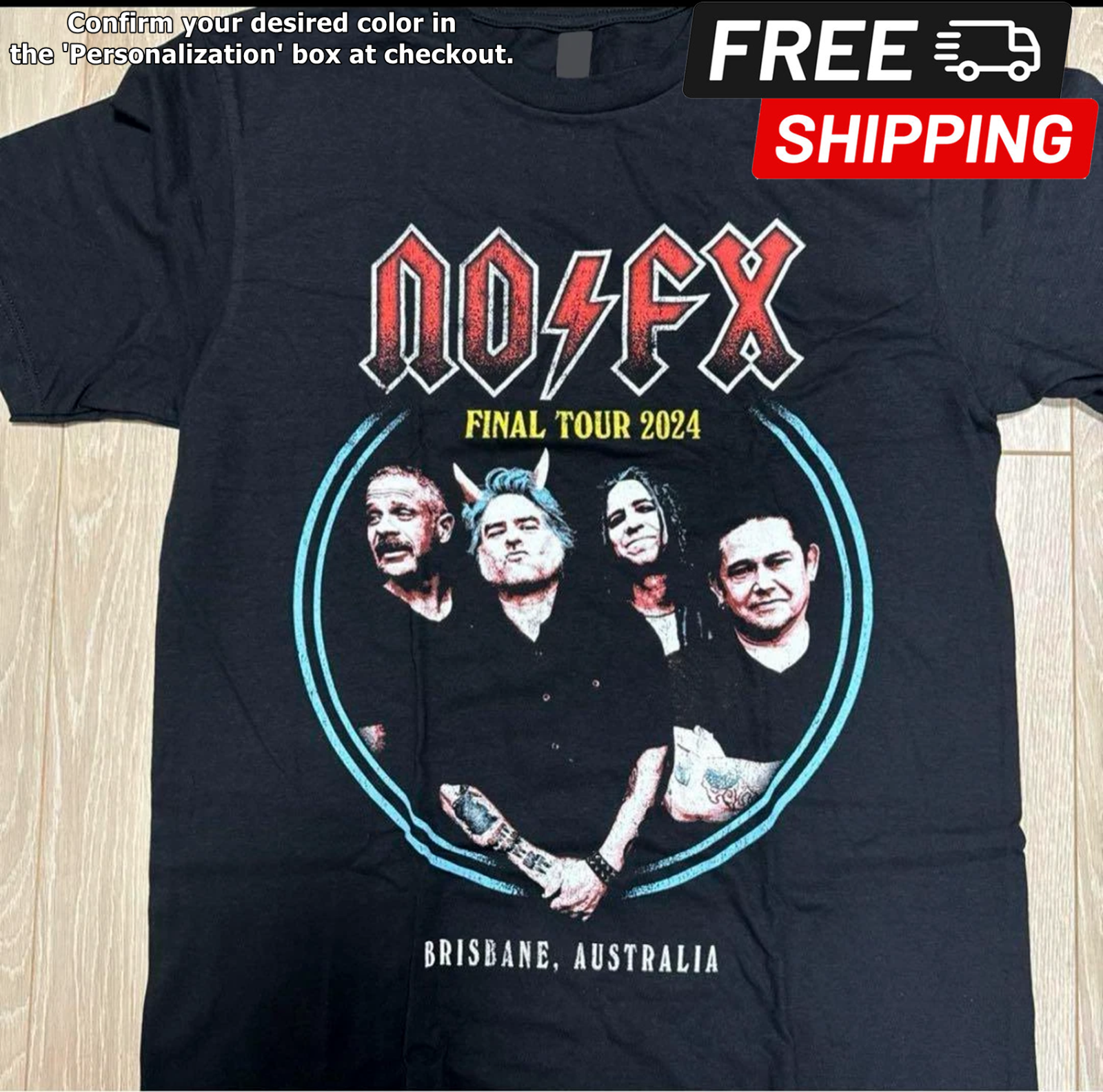 NOFX FINAL TOUR Tシャツ 2XL Nofx Final Tour Japan 2024 Heavy Cotton Black Unisex T-shirt