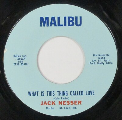 Jack Nesser - What is This Thing Called Love / Forgive Her - 7'' Single - Malibu