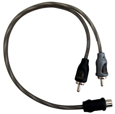 Harmony Audio HA-RCAY2M Car Audio RCA Y Splitter 1 Female to 2 Male Stereo Cable