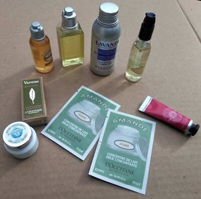 L'Occitane En Provence 8 Piece Travel Sizes Fragrances Bath & Skin Most New