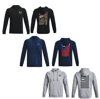 

Мужской пуловер с капюшоном Under Armour UA Freedom Flag 1370806 - Новинка, Steel light heather/black, Freedom Flag