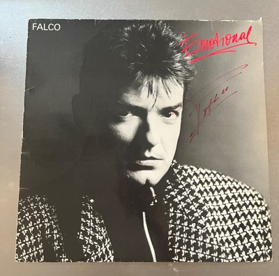 Falco : signed autographed Lp Emotional vinyl (Rock Me Amadeus 3 )