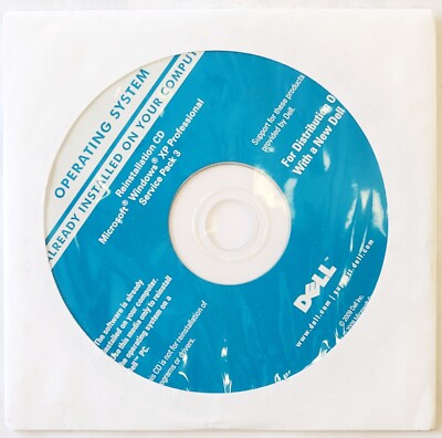 DELL-MICROSOFT WINDOWS XP PROFESSIONAL SERVICE PACK 3 REINSTALLATION DISCS (4PC)