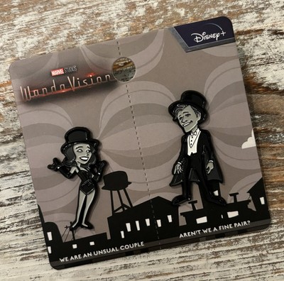 NEW! Disney Marvel Wanda Vision Metal Enamel Pin Set!