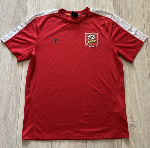 Umbro Pringles T Shirt Size M Logo Red Tee | eBay