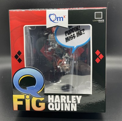 NIB LOOT CRATE EXCLUSIVE QMx Q FIG HARLEY QUINN HI PUDDIN! MISS ME? Statue 