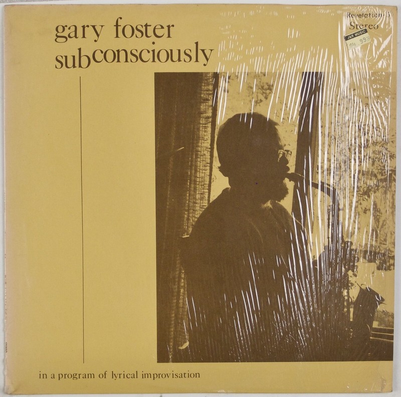 GARY FOSTER: Subconsciously US Revelation '68 Cool Jazz Vinyl LP