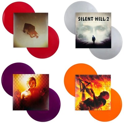Silent Hill 1, 2, 3, and 4 Game Soundtrack Colored Vinyl Bundle 8xLP Set - VGM