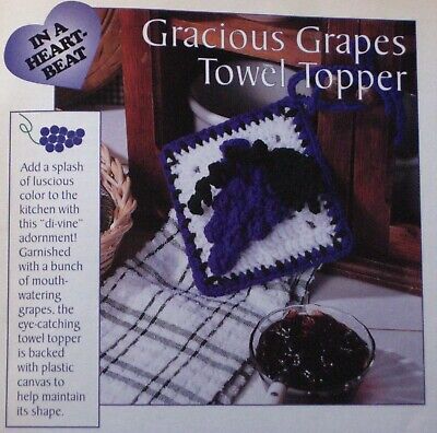Gracious Grapes Towel topper  (#598) Vintage crochet  pattern