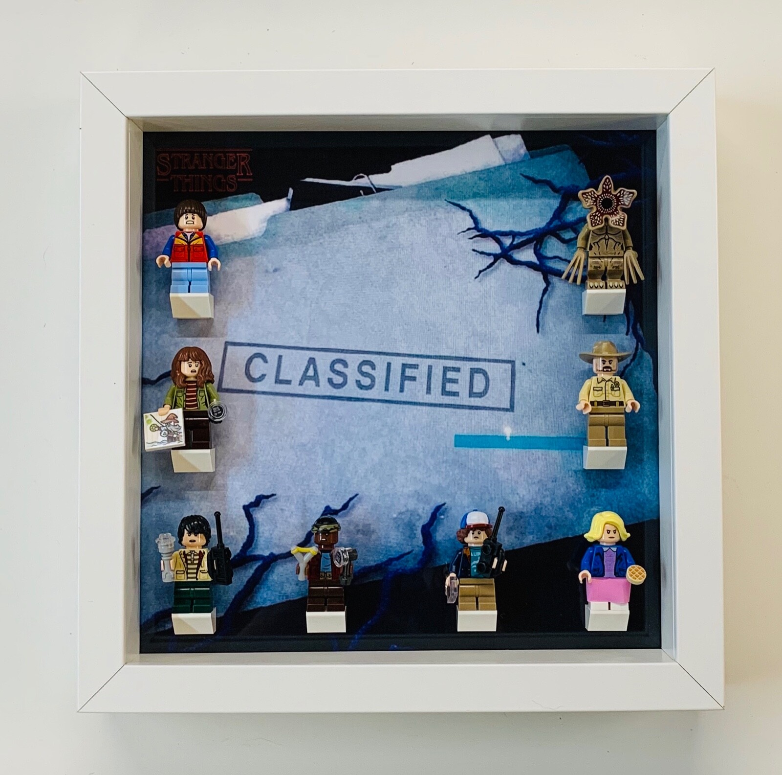 Minifigur Display Case Frame Lego Fremder Dinge 75810 Die Kopfuber Figuren Ebay