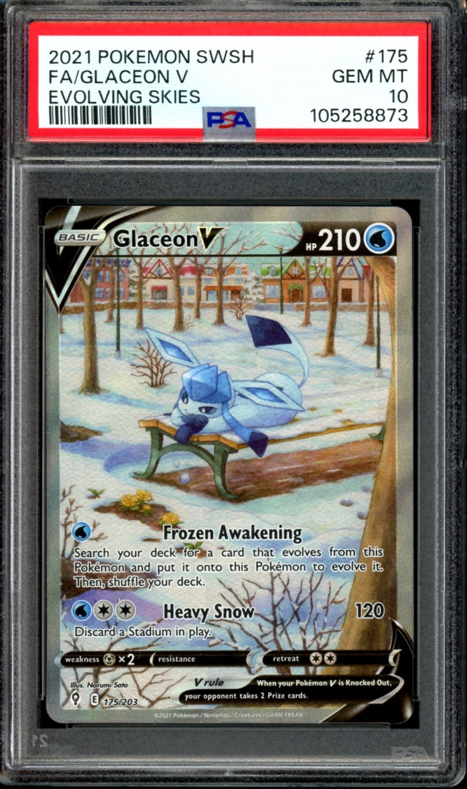 Glaceon V PSA10 グレイシア V SA PSA 10 Glaceon V sa PSA10 Pokemon Card | eBay