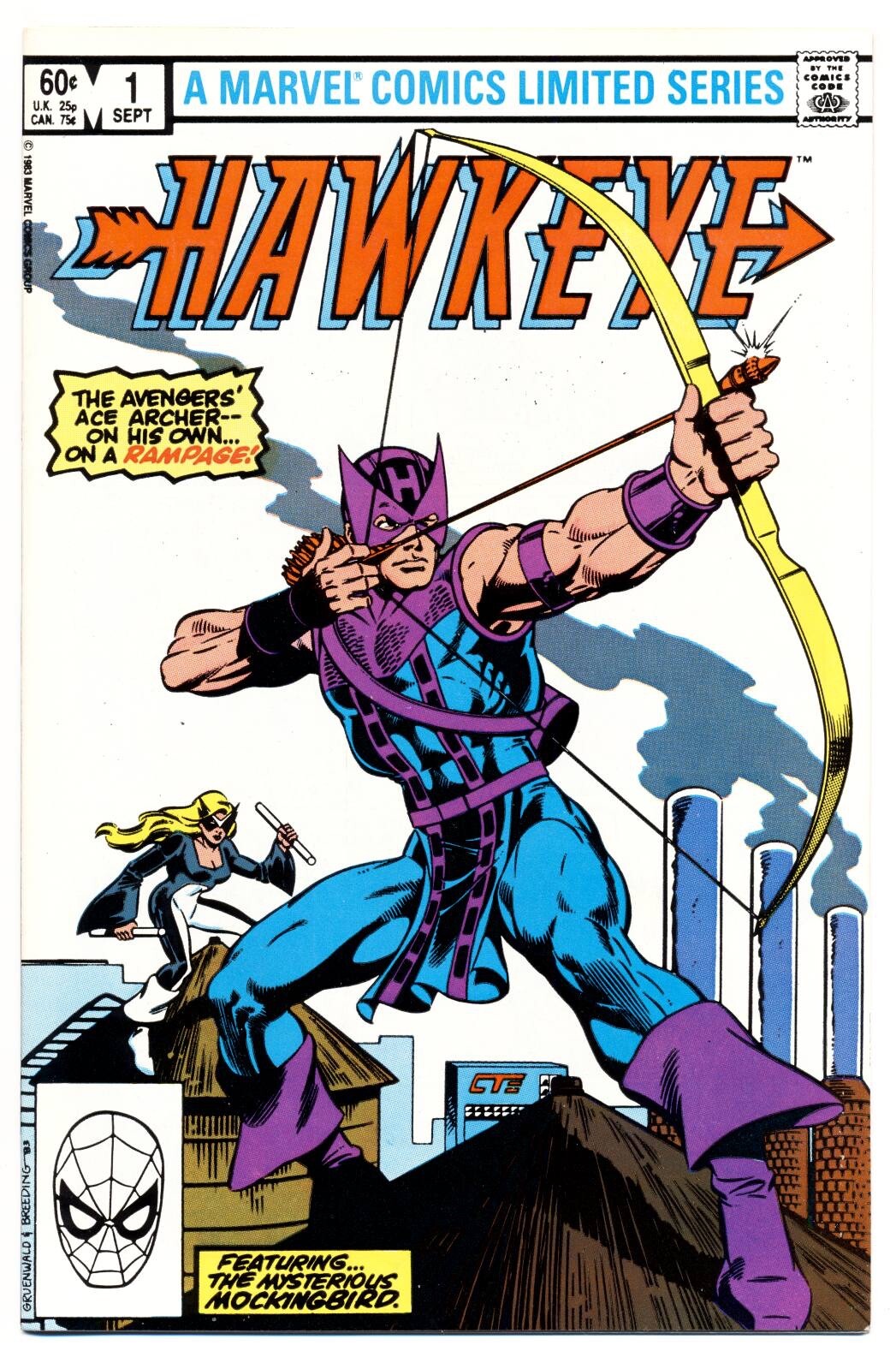 HAWKEYE #1 VF, Origin, 1st Title, Limited Series, Marvel