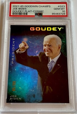 2021 Upper Deck #G23 Joe Biden USA President Pop 2  Goodwin Champs Goudey