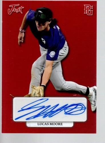 2022 Leaf Perfect Game National Showcase - Lucas Moore #GA-LM3