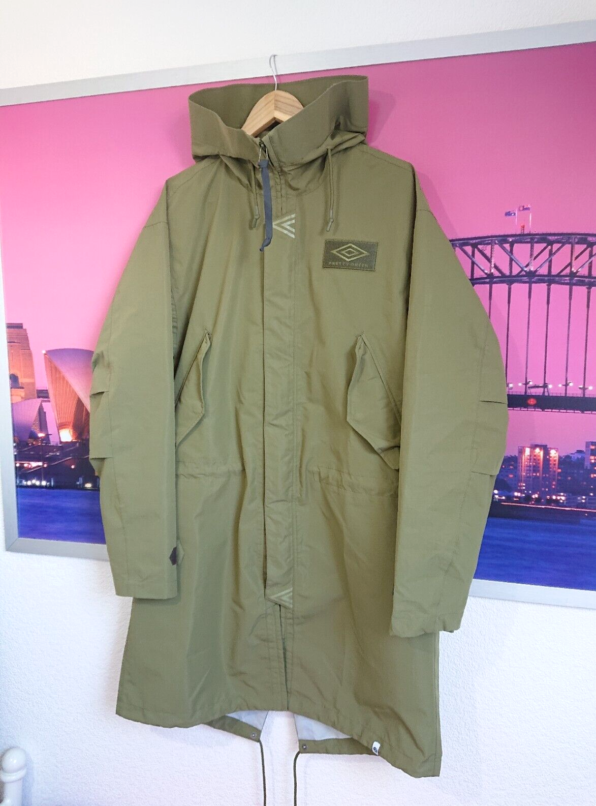 Pretty Green X Umbro Seam Sealed Parka Jacket | Large | Liam Pretty Green X Umbro Seam Sealed Parka Jacket | Large | Liam