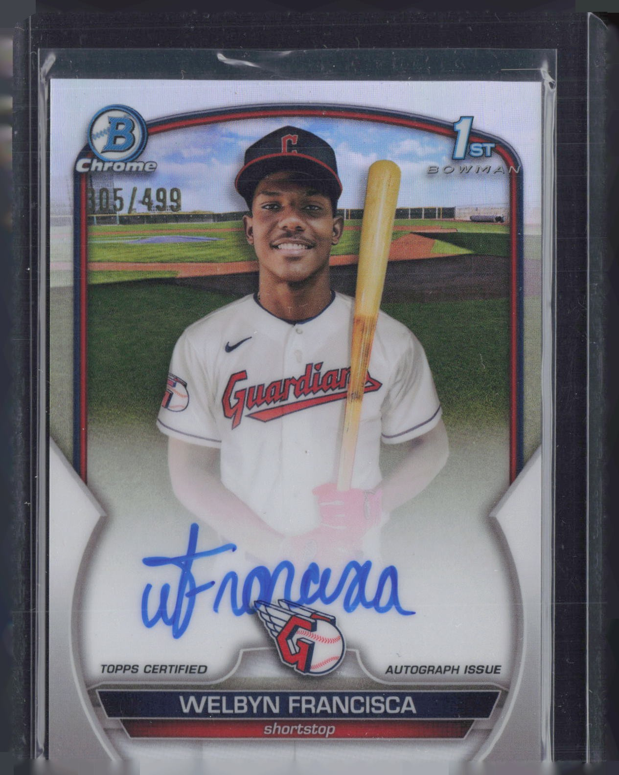 2023 Bowman Chrome Refractor Welbyn Francisco 305/499 Auto RC Rookie