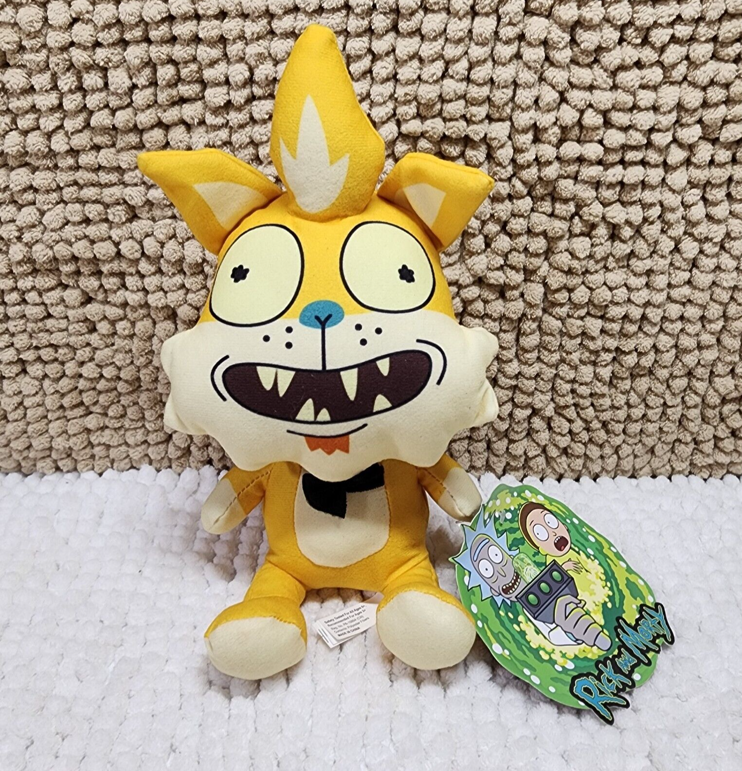 Rick and Morty Toy Factory Adult Swim Plush Toy Squanchy Cat 9” Cartoon Network