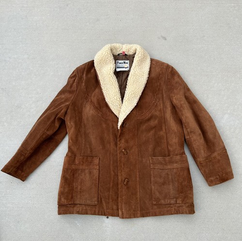 80s〜 PIONEER ウェスタンジャケット Vtg Pioneer Wear USA Suede Leather Sherpa Lined Western