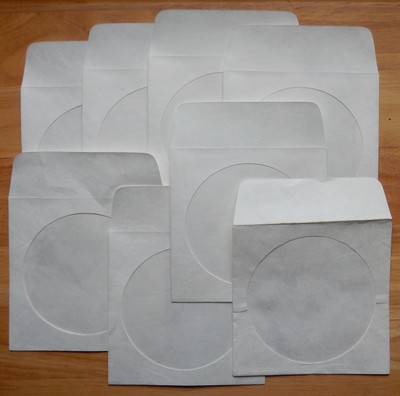 Set of 12 Premium Paper CD / DVD Envelopes