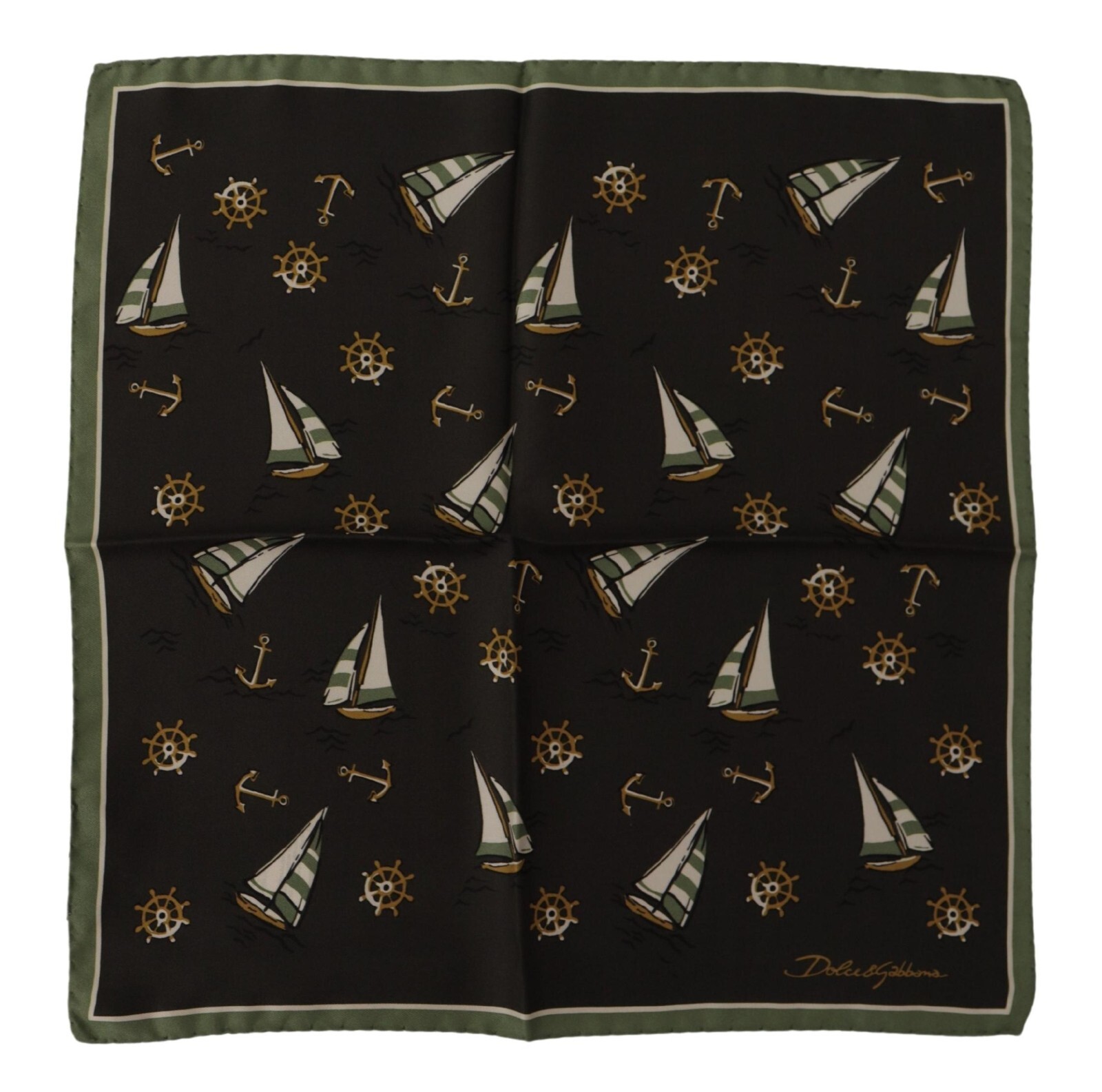 

DOLCE - GABBANA Шарф Квадратный платок с разноцветным принтом логотипа DG 30см X 30см, Multicolor