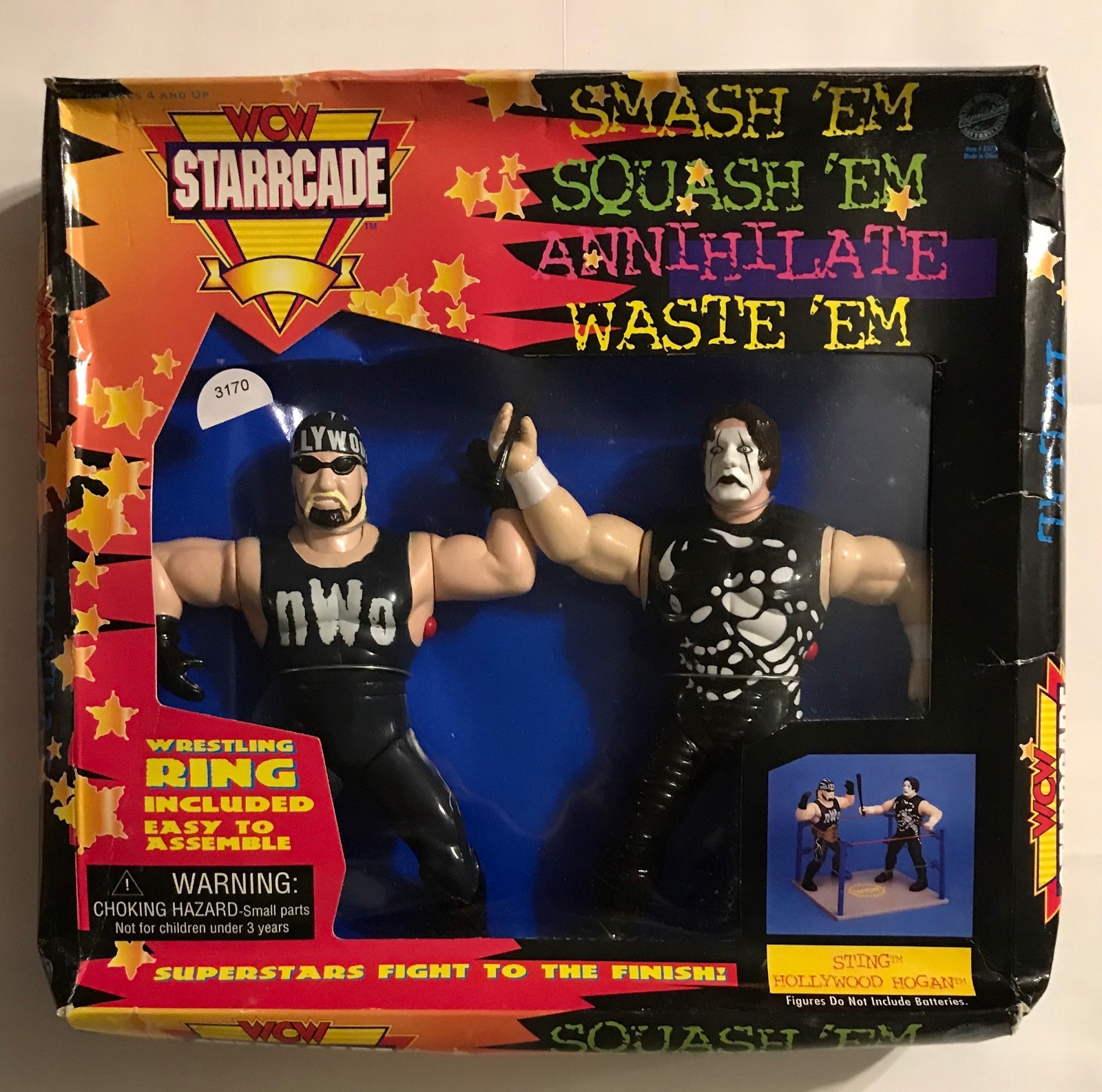 WCW HOGAN&STING&GOLDBERG セット 1997 WCW STARCADE RING w/HOLLYWOOD HOGAN & STING w/REAL