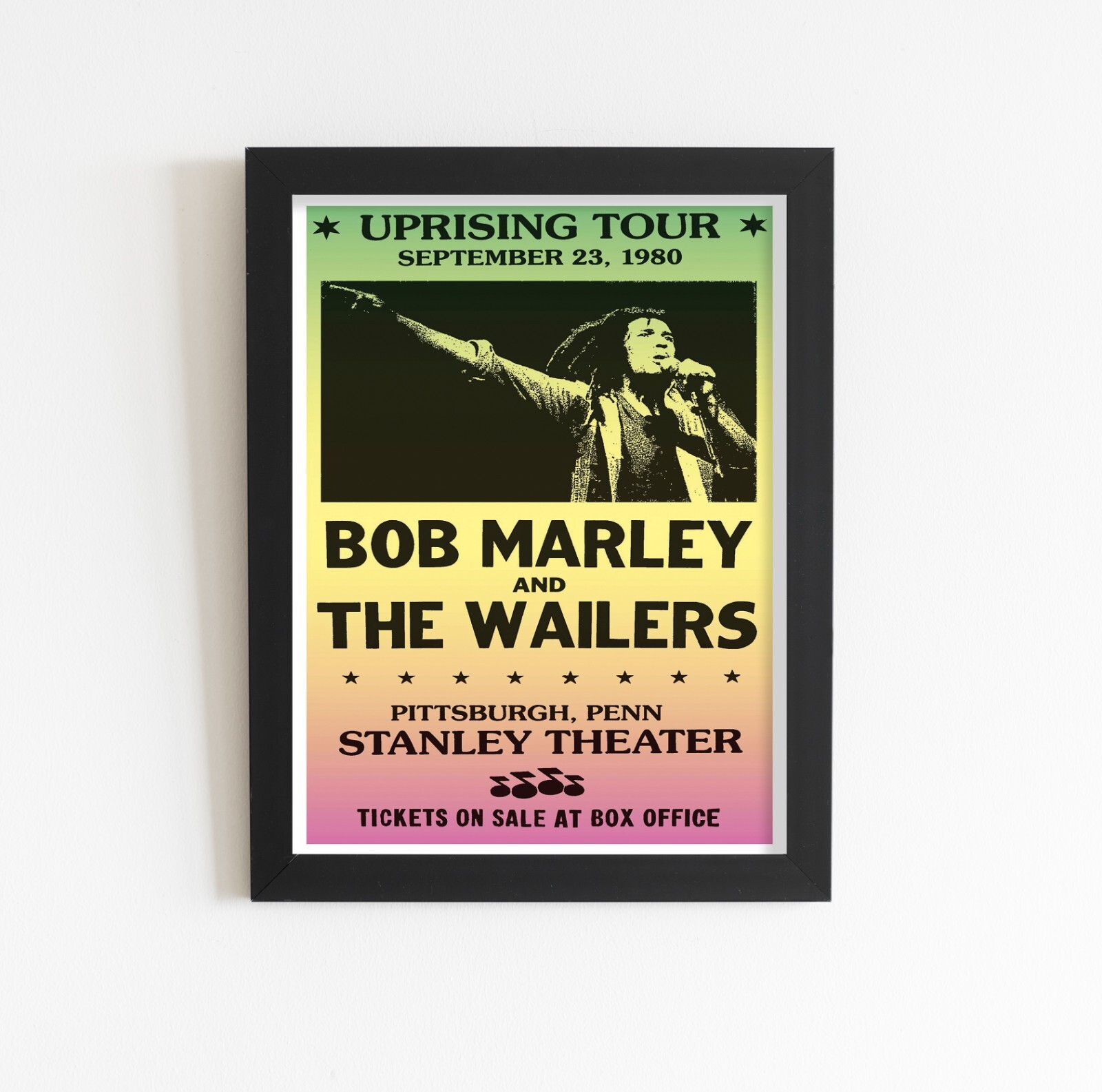 Bob Marley Vintage ポスター Bob Marley Smiling Original 1979 Vintage Poster 24 X 36