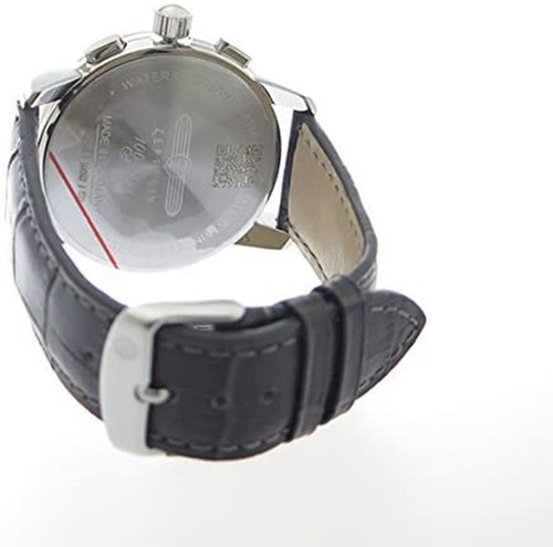 Pre-owned Zeppelin Watch Dark Brown Leather Mens Quartz 8670-2 Analog Round Face Japan