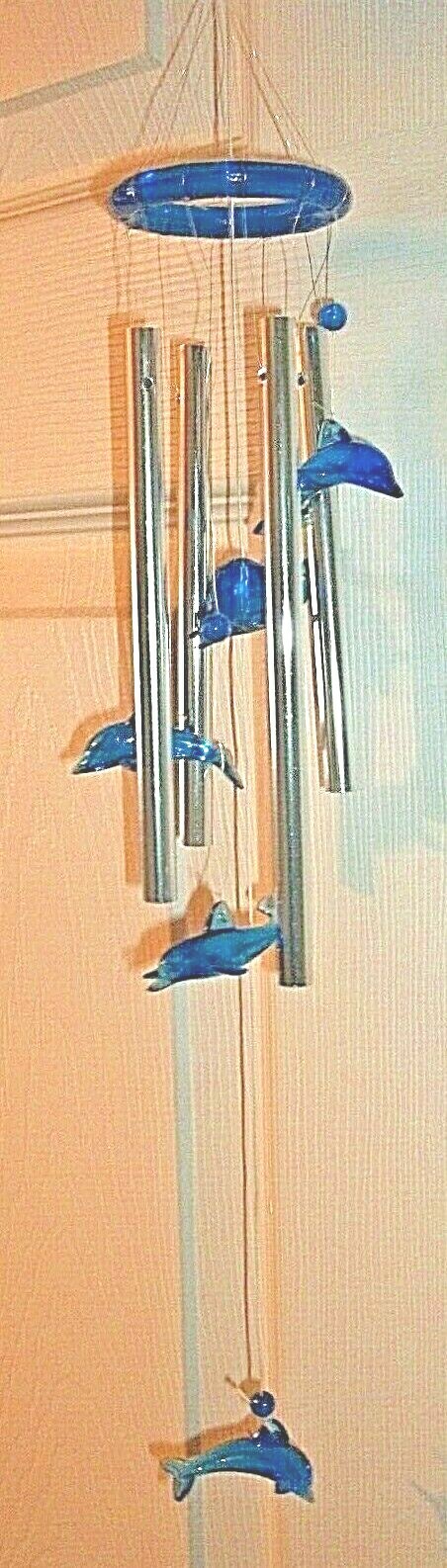 New Blue Dolphin Wind Chimes