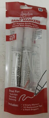 Angelus Empty Paint Marker 14 PC Set 5mm