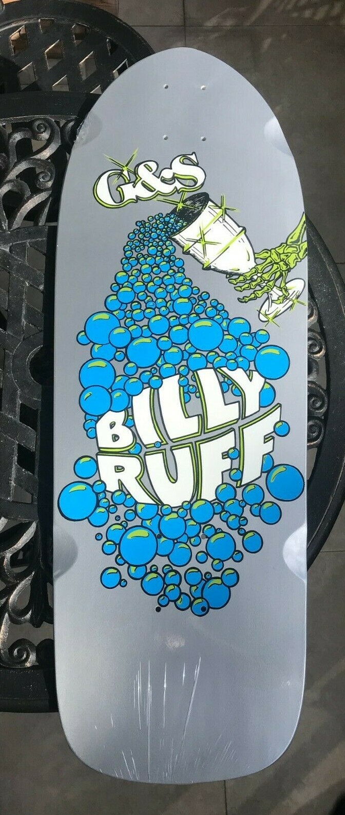 G&S Billy Ruff Chalice Reissue Silver NOS Skateboard Deck