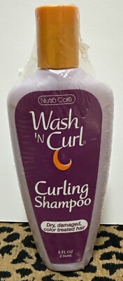 Wash 'N Curl Curling Shampoo by Nutra Care 8 Fl Oz. Factory Sealed In Plastic