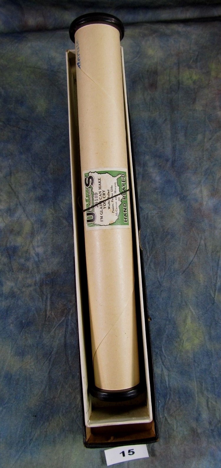 Vintage Player Piano Roll US 29189 I'm Glad I Can Make You Cry Waltz Ballard