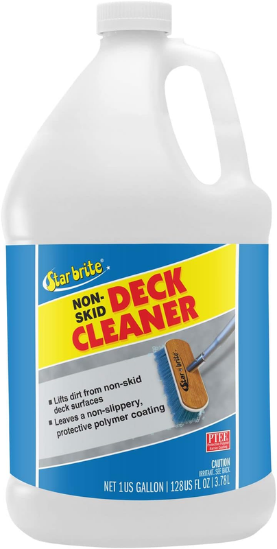 Non-Skid Deck Cleaner & Protectant Ultimate Boat Deck Wash - Protects against Future Stains & UV - Ideal for Fiberglass, Vinyl, Plastic, Painted & Metal Surfaces