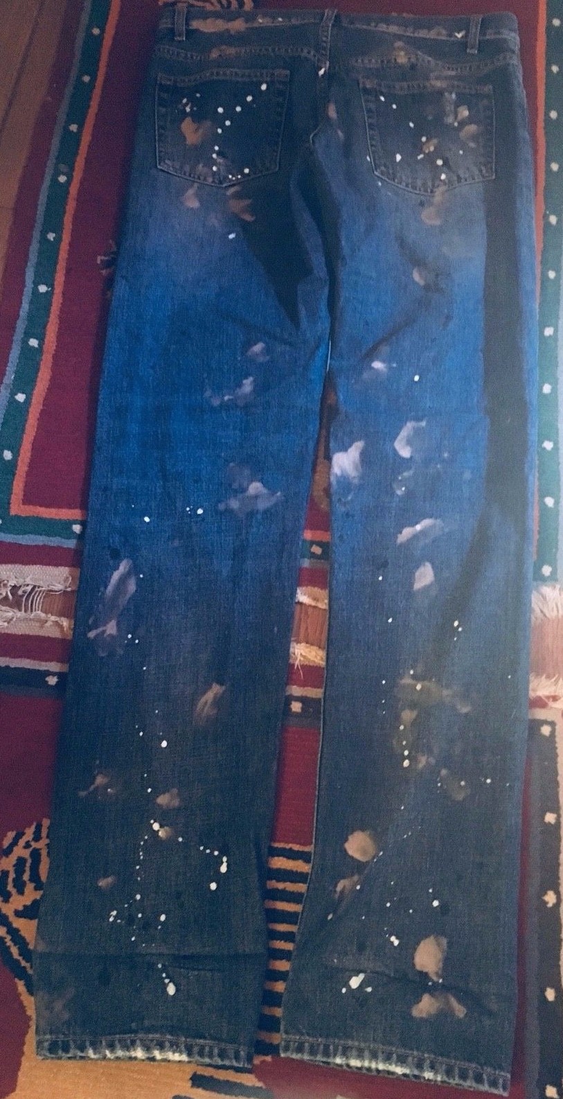 MSGM paint splatter boyfriend jeans sz 42