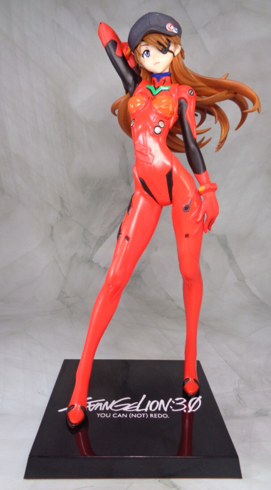 Asuka Langley Shikinami Figure Eyepatch Plugsuit Hat Jacket